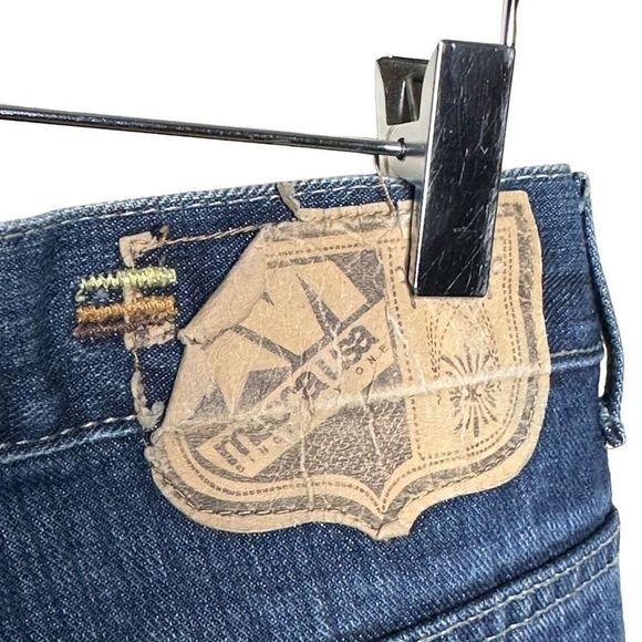 Y2K Mecca USA Wide Leg Embroidered Skater Jeans 32/34 - Picture 4 of 4